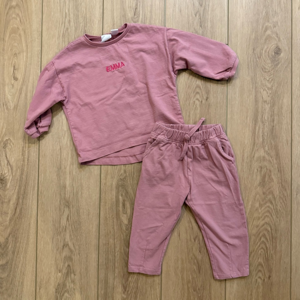 Zara Pink Embroidered Toddler Tee EMMA